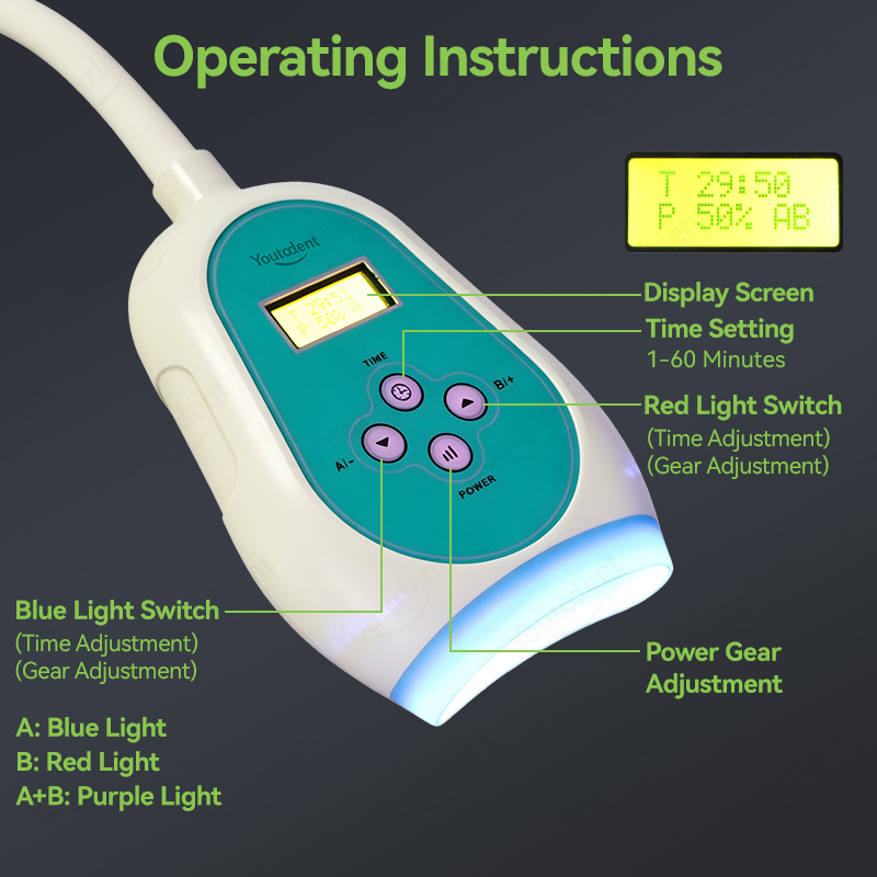 50W 치과용 터치스크린 3색 치아 미백기 냉광 램프  - Teeth Whitening Led Light 리뷰 및 가격