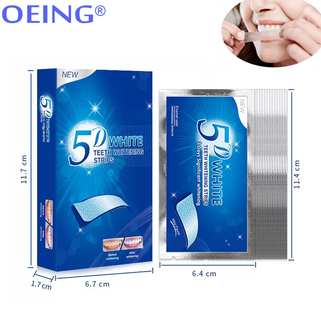 9D 5D 치아 미백 스트립 14/28쌍 흡연 및 커피 - Teeth Whitening Kit 리뷰 및 가격