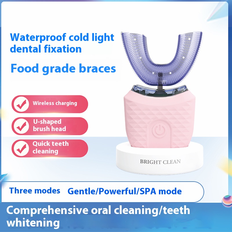 성인용 전동 U자형 칫솔 - 부드러운 강모 치아 미백  - Teeth Whitening Kit 리뷰 및 가격