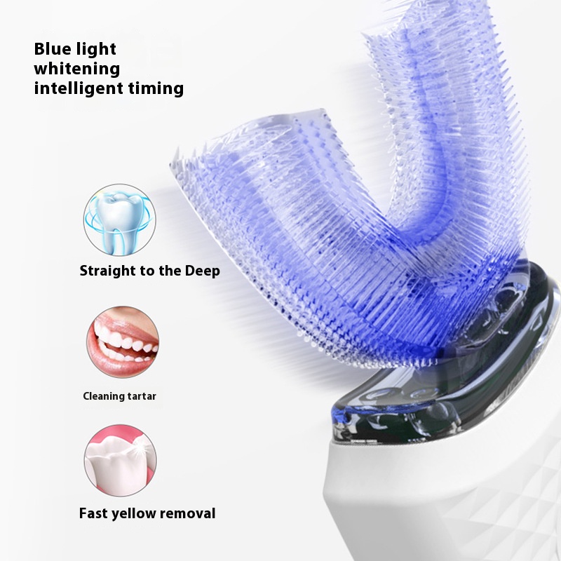 성인용 전동 U자형 칫솔 - 부드러운 강모 치아 미백  - Teeth Whitening Kit 리뷰 및 가격