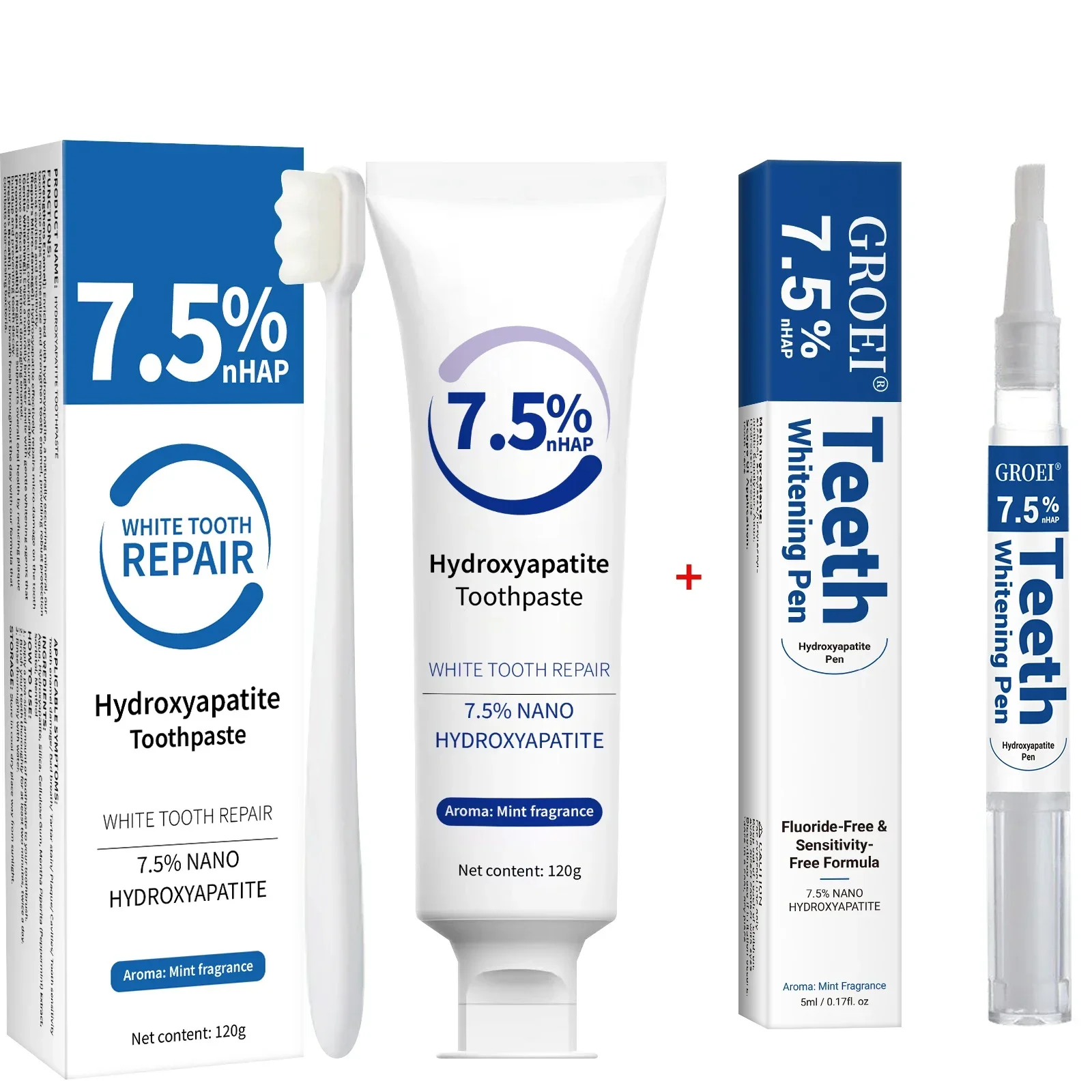 치약 & 미백 펜 키트 - 하이드록시아파타이트 에나멜  - Teeth Whitening That Works 리뷰 및 가격