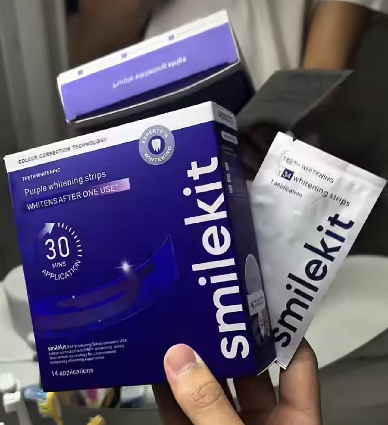 7/14 쌍 치아 패치 세트 SmileKit 브랜드 치 - Teeth Whitening Kit 리뷰 및 가격