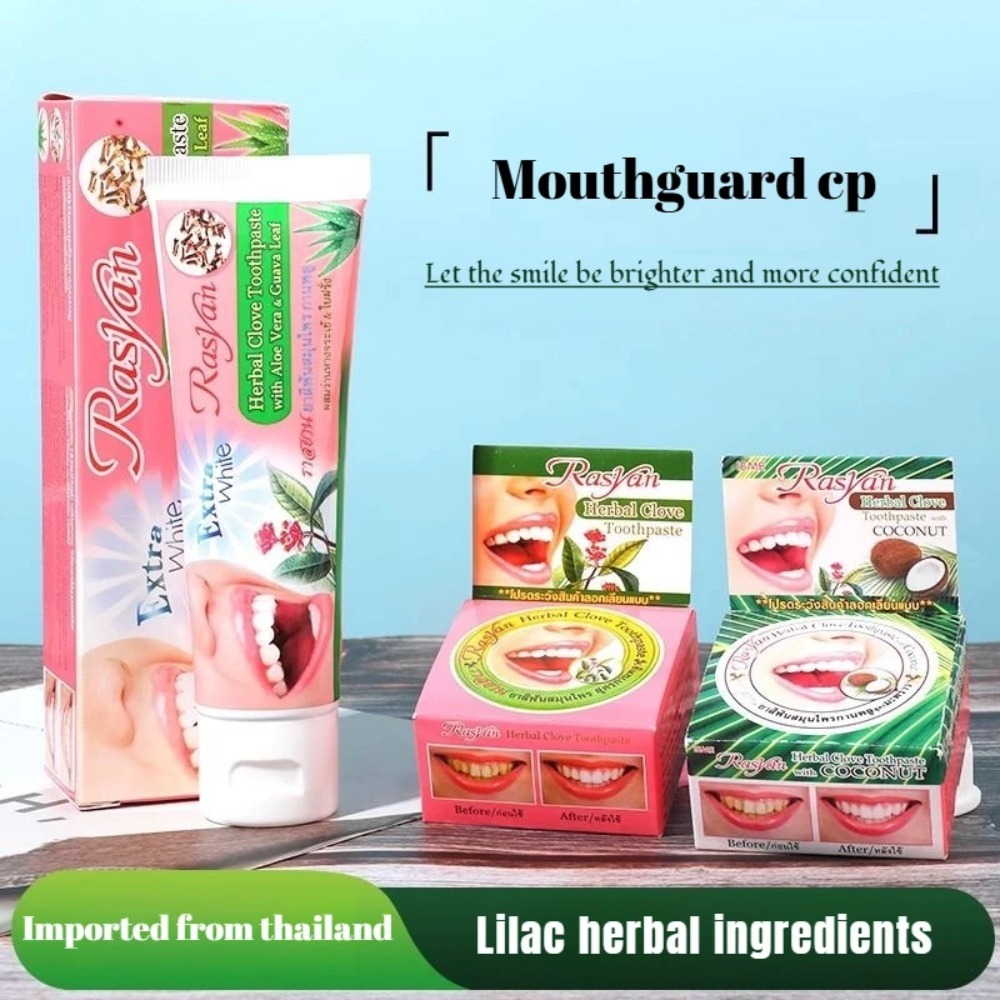 태국 라시안 정향&코코넛 미백 치약 (도매, 박스 포장 - Teeth Whitening Thailand 리뷰 및 가격
