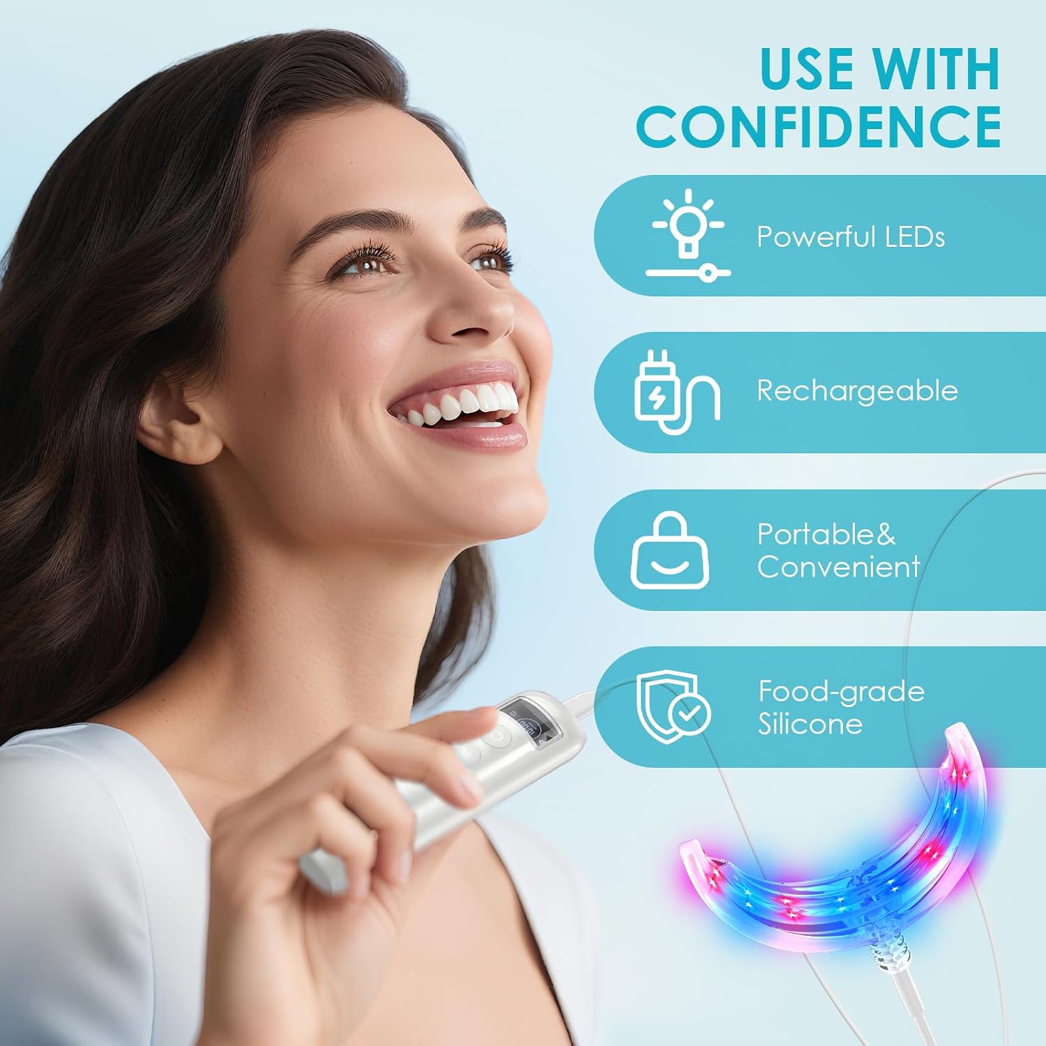 치아 미백 촉진기 16 LED 레드 블루 강화 조명 트 - Teeth Whitening Kit 리뷰 및 가격