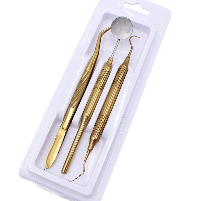 3 개/갑/팩 스테인레스 스틸 치과 도구 키트 치과 실 - Teeth Whitening Kit 리뷰 및 가격