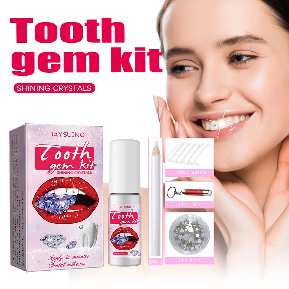 DIY 치아 보석 키트, 경화 조명 접착제, 크리스탈  - Teeth Whitening Kit 리뷰 및 가격